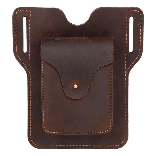 Funda para teléfono de motocicleta para bolsa con lazo para cinturón al aire libre pesca informal senderismo ciclismo Marrón oscuro 04 Jinwen Funda de teléfono para hombres