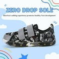 thumbnail image 3 of Stepedia Boys Girls Shoes Little/Big Kid Wide Barefoot Walking Tennis Sneakers, Camo Gray, 3 of 6