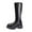 Black, variant on Aihuaihua Black Knee High Boots for Women, Combat Boots Fashion Platform Lug Sole Tall Riding Boots Comfortable Stretch Calf Dress Long Boots 2025 Fasion