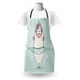thumbnail image 3 of Unicorn Apron, Cartoon Illustration of a Unicorn on a Pastel Toned Background with Stars, Unisex Kitchen Bib with Adjustable Neck for Cooking Gardening, Adult Size, Multicolor, by Ambesonne, 3 of 4
