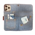 thumbnail image 2 of Luxury Real Jeans Magnetic Leather Wallet Case Card Holder High Quality for iPhone 12 Pro Max, 2 of 4