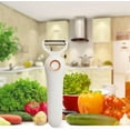 thumbnail image 3 of 5 In 1 Blade Electric Peeler, Handheld Electric Vegetable Peeler, Cordless 3 Blade Electrics Peeler, For Potato, Carrots, Fruits Vegetable Peeler, Suitable for Home Use, 3 of 6