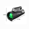 thumbnail image 3 of SPOORYYO 12x50 Monocular Telescope with Tripod and Phone Clip, HD Vision, Low Light Night Vision, Waterproof & Shock-Resistant for Bird Watching, Hiking, Hunting - Green, 3 of 9
