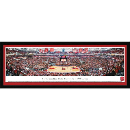 North Carolina College Basketball - North Carolina State Wolfpack Basketball at PNC Arena - Blakeway Panoramas NCAA College Print with Select Frame and Single Mat
