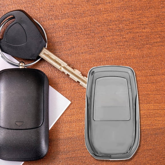 PENIKOKO 1 Set Clear Key Case Shell for Rectangular Keys, Transparent Protective Cover Housing Replacement Accessory Kit
