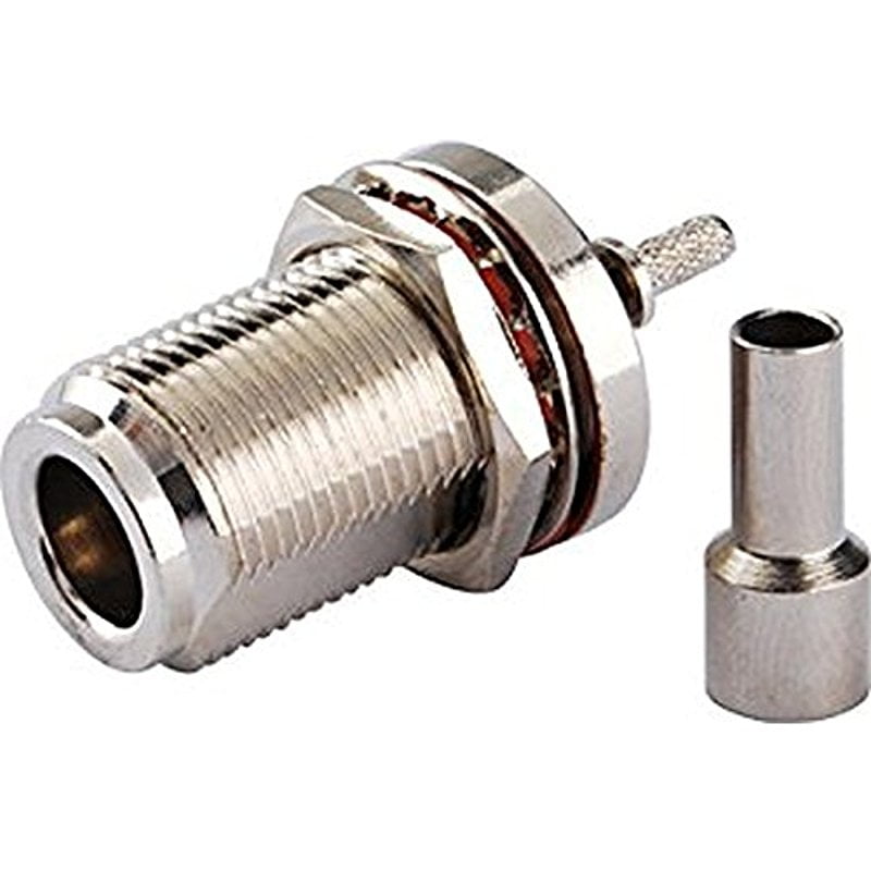 RF SMA Jack Female to Female Bulkhead Waterproof Straight Coax Connector Adapter USA Shipping RF SMA Jack Female to Female Bulkhead Waterproof Straight Coax Connector Adapter USA Shipping