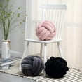 thumbnail image 3 of Knot Pillow Throw Pillows Ball Round Cute Throw Pillows Home Decor Cushion Decorative Aesthetic Spandex,Black 8inch, 3 of 12