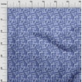 thumbnail image 3 of oneOone Cotton Poplin Twill Medium Blue Fabric Abstract Craft Projects Decor Fabric Printed By The Yard 56 Inch Wide, 3 of 4