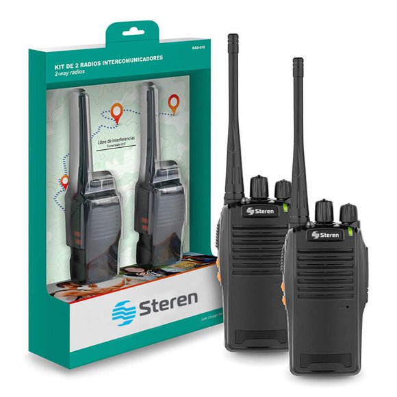 Kit de 2 Radios Intercomunicadores Steren RAD-010