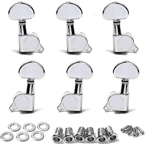 6pcs Guitar Tuning Keys, 3l3r Guitar Tuner Tuners, Mechanical Tuners For Acoustic Or Electric Guitar, Key Mechanical Tuners
