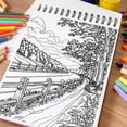 thumbnail image 5 of NETHOUSE American Landscapes Coloring Book For Adults Relaxation & Stress Relief, 30 Coloring Pages of Iconic American Scenery, Majestic National Parks, and Breathtaking Mountains and Coastlines, 5 of 6