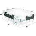 thumbnail image 2 of Mcirco Glass Leakproof 3-Compartment Meal Prep Containers, 5-Pack, 2 of 5