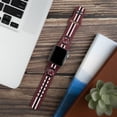 thumbnail image 3 of Gamecocks HD Stripes Logo Unisex Watch Band for Apple Watch, 38/40/41mm(42mm Series 10) Long by Affinity Bands, 3 of 3