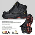 thumbnail image 4 of SAFETOE Bottes de Soudage pour Hommes, Bottes de Sécurité à Embout Composite avec Protection Métatarsienne, Bottes de Soudage Résistantes au Feu, Bottes de Travail pour Soudeur Résistantes à la Chaleur 300 °C, 4 of 6