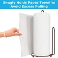 thumbnail image 3 of Blue Donuts Paper Towel Holder Countertop - Easy One-Handed Tear Paper Towel Holder, Farmhouse Paper Towel Holder, Black Paper Towel Dispenser Countertop, 3 of 5