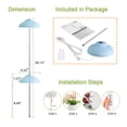 thumbnail image 2 of GrowLED Umbrella Plant Grow Light, Height Adjustable, 8/12/16H Automatic Timer, 10-Levels Brightness, 3 Lighting Modes, Blue, 2 of 8