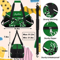 thumbnail image 3 of Jiaoprinted Personalized Cheer Bag with Name, Custom Name Cheerleader Duffle Bag, Customized Dance Bag Sport Gym Bag Duffle Bag for Women, Green Glitter, 3 of 7