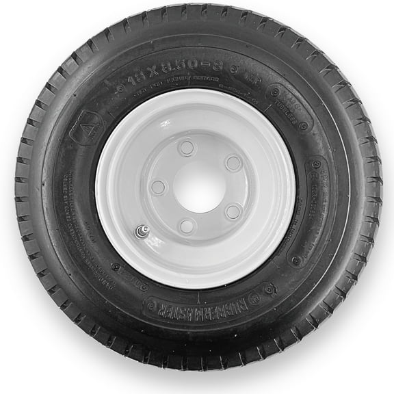 RubberMaster 18x8.50-8 4 Ply Turf Tire and 5 on 4.5 Stamped