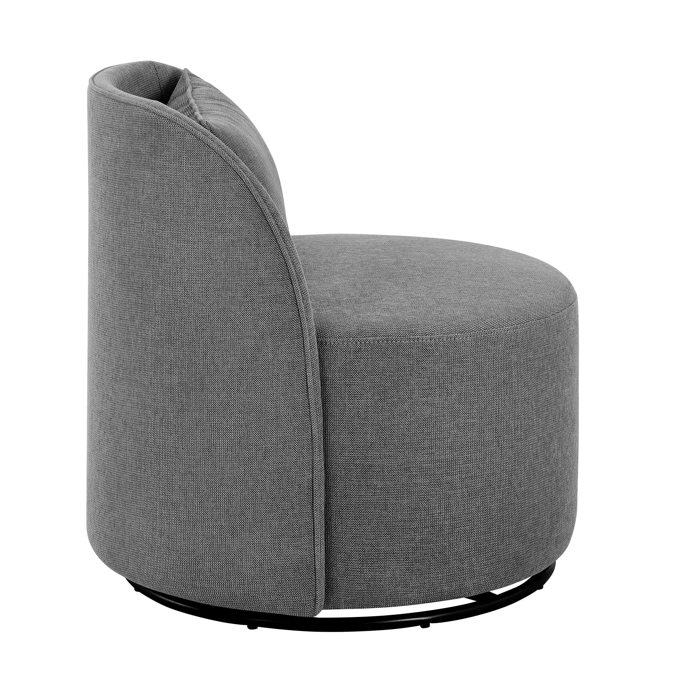 Better Homes & Gardens Juliet Modern Arch Swivel Accent Chair, Gray