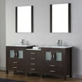 thumbnail image 2 of Virtu Dior 74 in. Double Bathroom Vanity Set with Ceramic Top, 2 of 10