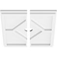 thumbnail image 2 of 10"OD x 1"ID x 3 1/2"C x 1"P Embry Architectural Grade PVC Contemporary Ceiling Medallion, Two Piece, 2 of 11