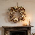 thumbnail image 6 of Vintage Fall Flower Wreath 19.69Inch Artificial Peony Hydrangea Wreath For Autumn Front Door And Home Decor, 6 of 6