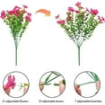 thumbnail image 3 of EIMELI Flower Arrangements 4Pcs Indoor Decor Realistic Fancy Eucalyptus Artificial Plants, 3 of 5