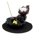 thumbnail image 2 of Ebros Zen Lotus Flower Incense Cone & Stick Burner Candle Holder Figurine, 2 of 9