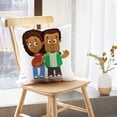 thumbnail image 5 of LALILO Throw Pillow Covers Happy Pregnant African Afro American Cushion Cover 18" x 18", 2 Pack, 5 of 6