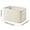 White, variant on Woven Cotton Linen Storage Basket, Large Decorative Storage Bin, Multi-Purpose Fabric Basket for Laundry, Toys and Books, Handmade Organizer for Home and Nursery