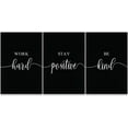 thumbnail image 5 of 3 Pieces Work Hard Inspirational Canvas Wall Art Stay Positive Quotes Wall Decor Be Kind Motivational Poster Inspirational Gifts for Home Bedroom Classroom Office Decor Easy to Hang, 5 of 6
