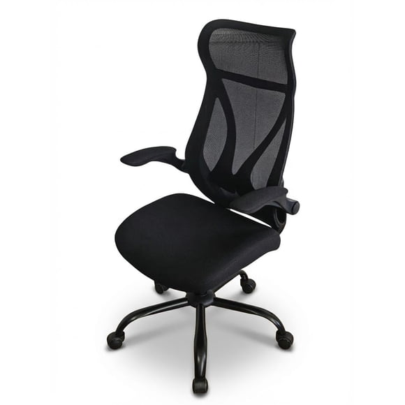 Yeshouse silla de oficina ergonómica de malla, respaldo alto con soporte lumbar, reposabrazos abatibles, cojín de 10 cm, inclinación 90°-120°, ideal para oficina y escritorio