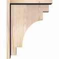 thumbnail image 3 of 5 1/2"W x 14"D x 18"H Mediterranean Smooth Corbel w/Backplate, Douglas Fir, 3 of 9