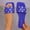 Blue, variant on Fasiaou Women Fashion Metallic Stud Slide Sandals Cushion Outdoor Walking Comfortable Flat Slippers Summer Casual Non Slip Support Stylish Lightweight