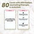 thumbnail image 5 of Autocuidado del Sutra de la vida: 80 tarjetas de afirmación, indicaciones y actividades para un diario. Diseñado por un psicólogo. Un regalo único para el alivio del estrés y la atención plena para el, 5 of 5