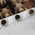 thumbnail image 4 of Feelyou 3D Bear Family Black Out Curtains, Lodge Cabin Curtains Pack of 2 (42x63 Each), 4 of 6