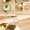 thumbnail image 3 of Pocket Watch Compass Waterproof Portable Pocket Compass with Luminous Compass Navigation Tool for Camping, Hiking and Other Outdoor Activities, Copper, 3 of 5