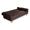 thumbnail image 4 of Sofá Cama De Lino Chocolate Modelo Sabella Makora Varias Posiciones, 4 of 8