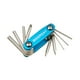 thumbnail image 4 of Kit de reparación de bicicletas, herramientas multiusos plegables para reparar bicicletas de adultos, regalos Azul, 4 of 8