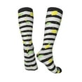 thumbnail image 4 of Fotbe Lemon print Women's Men's Novelty Crew Socks Cotton Socks Knee High Socks for Walking,Running,Nurses,Pregnancy, 4 of 9