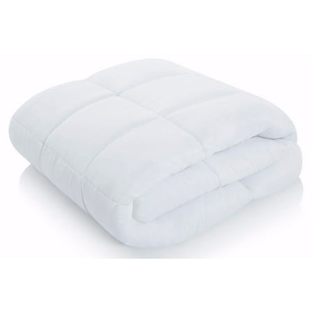 1-PC 900 Twin White HOTEL Comforter, Down Alternative Microfiber Bedding Comforter Insert for