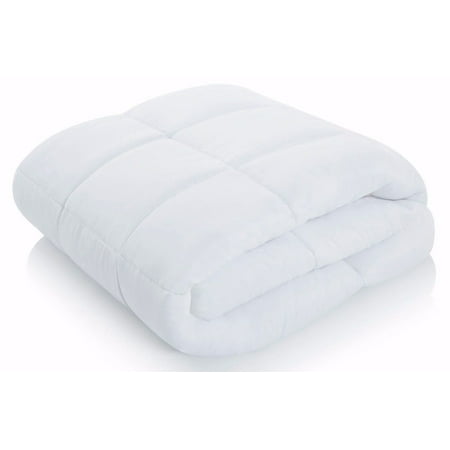 - 1-PC 900 Twin White HOTEL Comforter, Down Alternative Microfiber Bedding Comforter Insert for Duvet