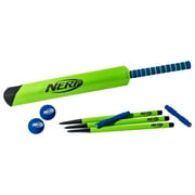 NERF Foam Cricket Set - Full Starter Cricket Set with 30" Foam Cricket Bat, (2) Foam Balls + (3) Plastic Wickets - Perfect for Adults, Kids + Beginners - Full Foam Cricket Set