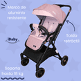 thumbnail image 3 of Carriola Para Bebé Reversible Plegable Tremiti Multiposiciones IBaby rosa, 3 of 10