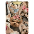 thumbnail image 1 of FMSHPON Cute Dogs Clipboard Hardboard Wood Nursing Clip Board and Pull for Standard A4 Letter 13x9 inches, 1 of 8