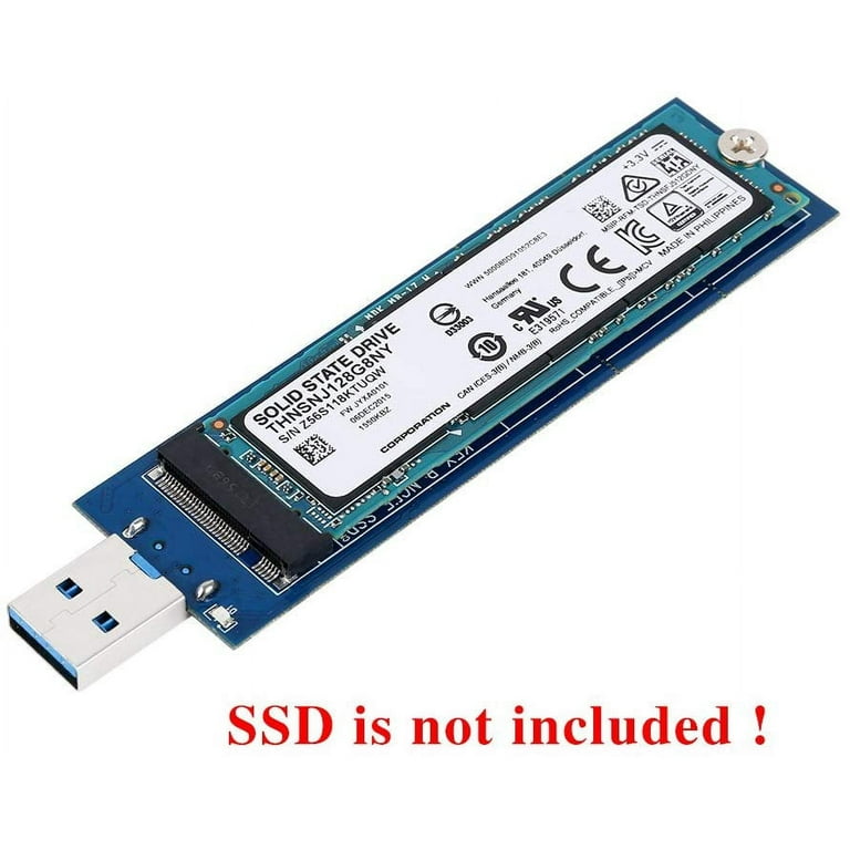 Generic Boîtier SSD M.2 USB 3.1 vers M.2 NGFF adaptateur UASP SuperSpeed  pour 2242 2260 2280 M2 SSD sticker à prix pas cher