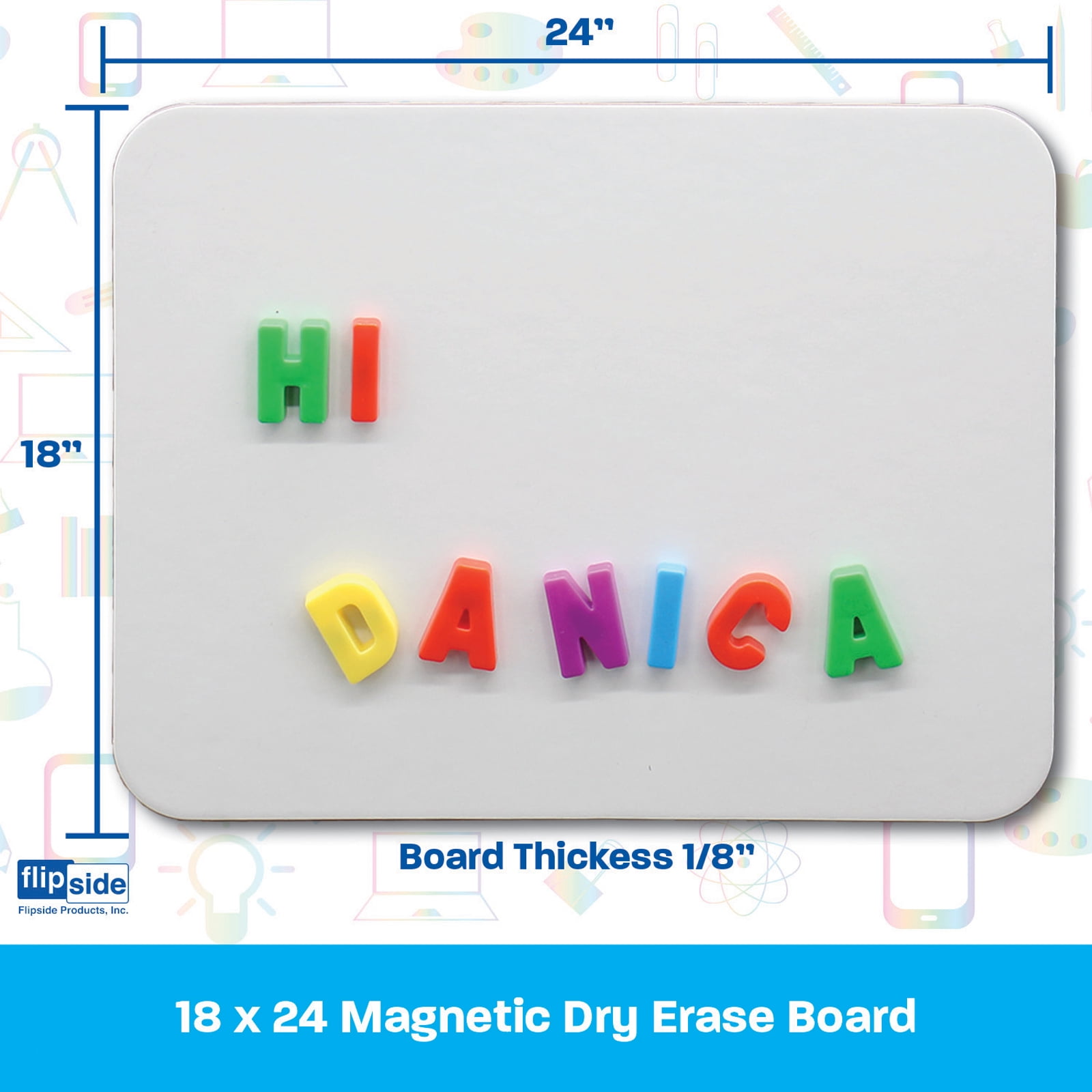 18 x 24 Magnetic Dry Erase Board Retail