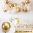 thumbnail image 4 of Globos Verde y Dorado, 67 Piezas de 12 Pulgadas, Globos de Reunión Blancos, Dorados, Verde para Cumpleaños, Boda, 4 of 5