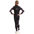 thumbnail image 2 of Sholeno Kids Figure Ice Skating Outfit Girls Lightweight Zip Up Jacket with Skating Leggings Yoga Pants Fleece Pink 10, 2 of 8