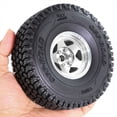 thumbnail image 2 of 4 Ruedas Todoterreno de 116 mm con Bujes Hexagonales de 12 mm para Coches de Carreras RC 1/10 4WD Nitro //// Plateados, 2 of 8